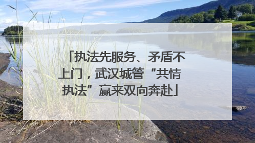 执法先服务、矛盾不上门，武汉城管“共情执法”赢来双向奔赴