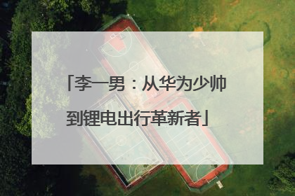 李一男：从华为少帅到锂电出行革新者