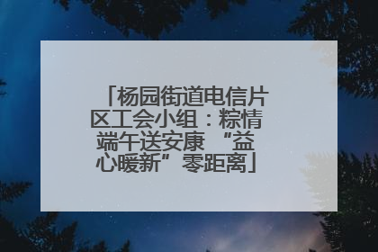 杨园街道电信片区工会小组：粽情端午送安康 “益心暖新”零距离