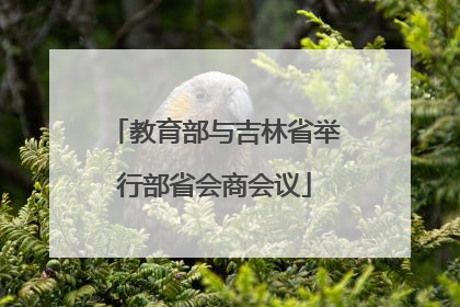 教育部与吉林省举行部省会商会议