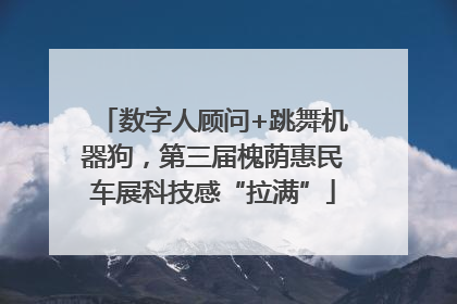 数字人顾问+跳舞机器狗，第三届槐荫惠民车展科技感“拉满”