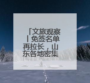 文旅观察丨免签名单再拉长，山东各地密集出台“入境游”政策引客来