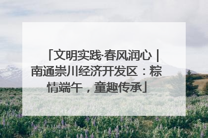 文明实践·春风润心｜南通崇川经济开发区：粽情端午，童趣传承