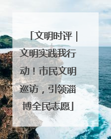 文明时评｜文明实践我行动！市民文明巡访，引领淄博全民志愿