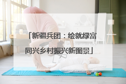 新疆兵团：绘就绿富同兴乡村振兴新图景