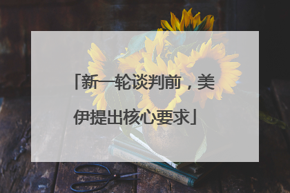 新一轮谈判前，美伊提出核心要求