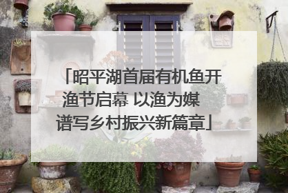 昭平湖首届有机鱼开渔节启幕 以渔为媒 谱写乡村振兴新篇章