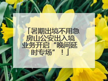 暑期出境不用急 房山公安出入境业务开启“晚间延时专场”！