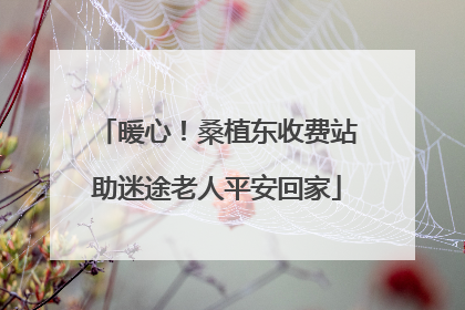 暖心！桑植东收费站助迷途老人平安回家