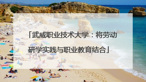 武威职业技术大学：将劳动研学实践与职业教育结合