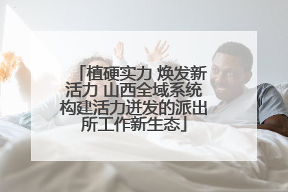 植硬实力 焕发新活力 山西全域系统构建活力迸发的派出所工作新生态