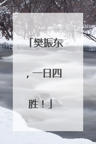 樊振东，一日四胜！
