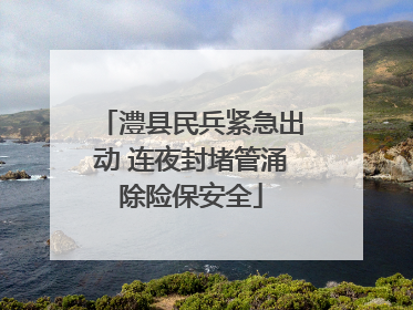 澧县民兵紧急出动 连夜封堵管涌除险保安全