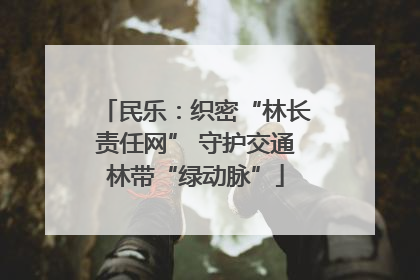 民乐：织密“林长责任网” 守护交通林带“绿动脉”