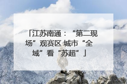 江苏南通：“第二现场”观赛区 城市“全域”看“苏超”