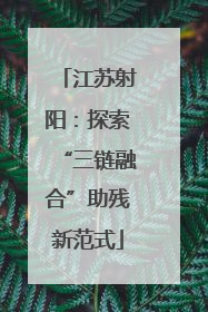 江苏射阳：探索“三链融合”助残新范式