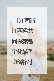 江西浙江两省共同探索数字化转型新路径