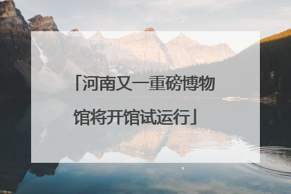 河南又一重磅博物馆将开馆试运行