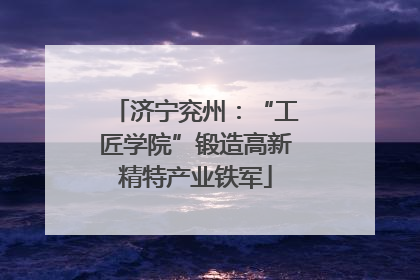 济宁兖州：“工匠学院”锻造高新精特产业铁军