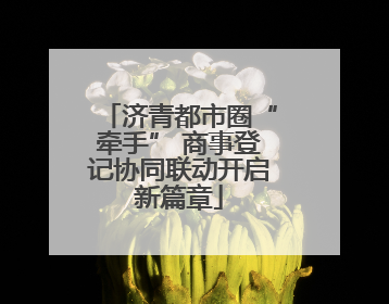 济青都市圈“牵手” 商事登记协同联动开启新篇章