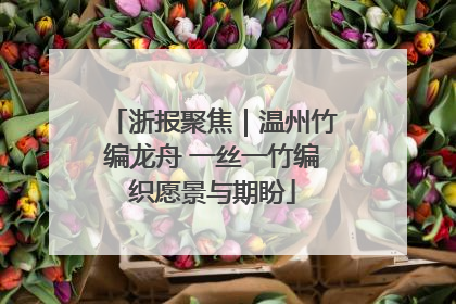 浙报聚焦｜温州竹编龙舟 一丝一竹编织愿景与期盼