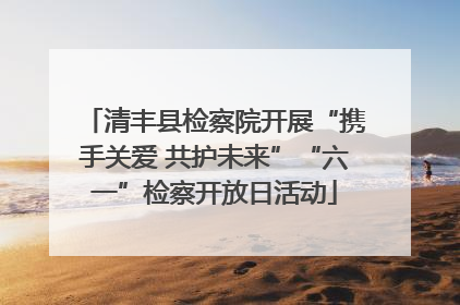 清丰县检察院开展“携手关爱 共护未来”“六一”检察开放日活动
