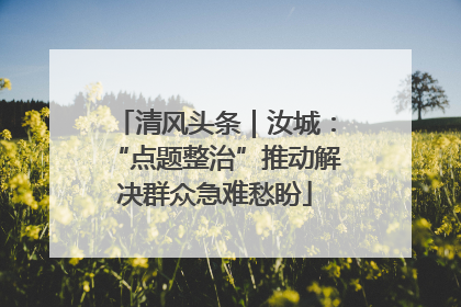 清风头条｜汝城：“点题整治”推动解决群众急难愁盼