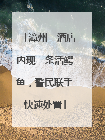 漳州一酒店内现一条活鳄鱼，警民联手快速处置