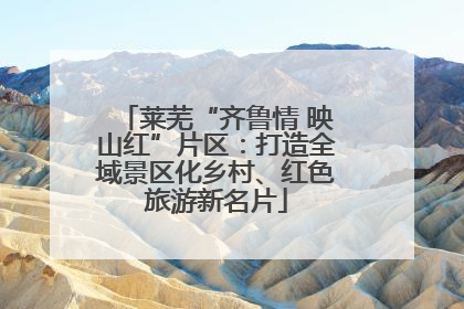莱芜“齐鲁情 映山红”片区：打造全域景区化乡村、红色旅游新名片