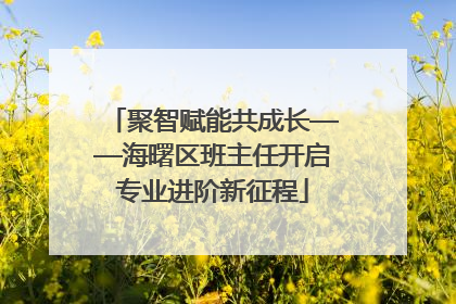 聚智赋能共成长——海曙区班主任开启专业进阶新征程