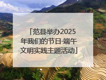 范县举办2025年我们的节日·端午文明实践主题活动