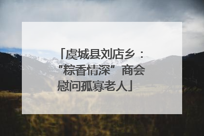 虞城县刘店乡：“粽香情深”商会慰问孤寡老人