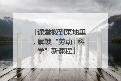 课堂搬到菜地里，解锁“劳动+科学”新课程