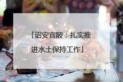 诏安官陂：扎实推进水土保持工作