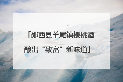 郧西县羊尾镇樱桃酒酿出“致富”新味道