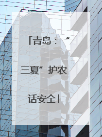 青岛：“三夏”护农话安全