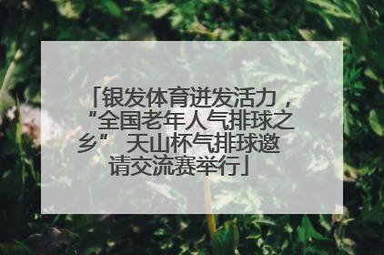 银发体育迸发活力，“全国老年人气排球之乡” 天山杯气排球邀请交流赛举行