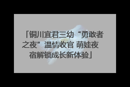 铜川宜君三幼“勇敢者之夜”温情收官 萌娃夜宿解锁成长新体验