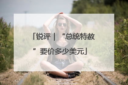 锐评｜“总统特赦”要价多少美元