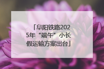 阜阳铁路2025年“端午”小长假运输方案出台