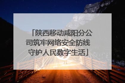 陕西移动咸阳分公司筑牢网络安全防线守护人民数字生活