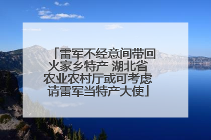 雷军不经意间带回火家乡特产 湖北省农业农村厅或可考虑请雷军当特产大使