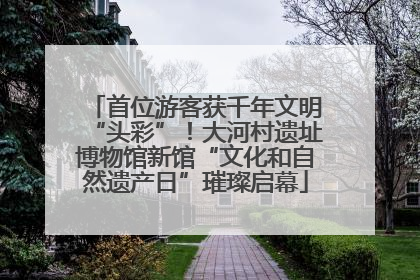 首位游客获千年文明“头彩”！大河村遗址博物馆新馆“文化和自然遗产日”璀璨启幕