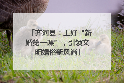 齐河县：上好“新婚第一课”，引领文明婚俗新风尚