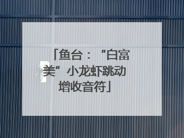 鱼台：“白富美”小龙虾跳动增收音符