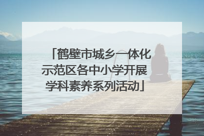 鹤壁市城乡一体化示范区各中小学开展学科素养系列活动
