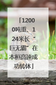 12000吨重、124米长“巨无霸”在本桓高速成功转体