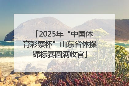 2025年“中国体育彩票杯”山东省体操锦标赛圆满收官