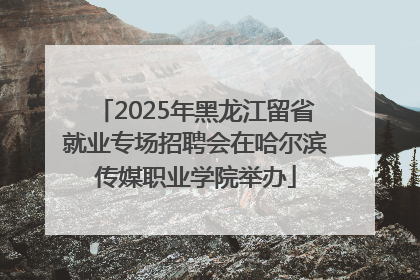 2025年黑龙江留省就业专场招聘会在哈尔滨传媒职业学院举办