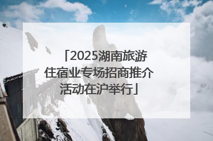2025湖南旅游住宿业专场招商推介活动在沪举行